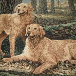 Linda Picken Labrador Retriever Dogs Throw Blanket